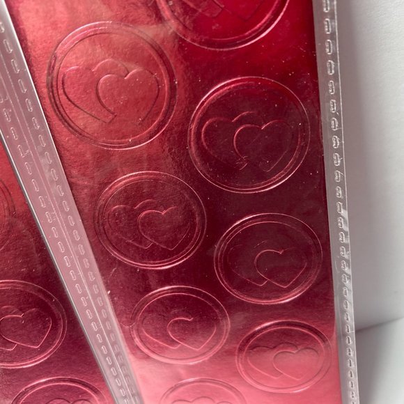 Double Heart Seals Pink Stickers for Cards Crafts - Picture 11 of 13